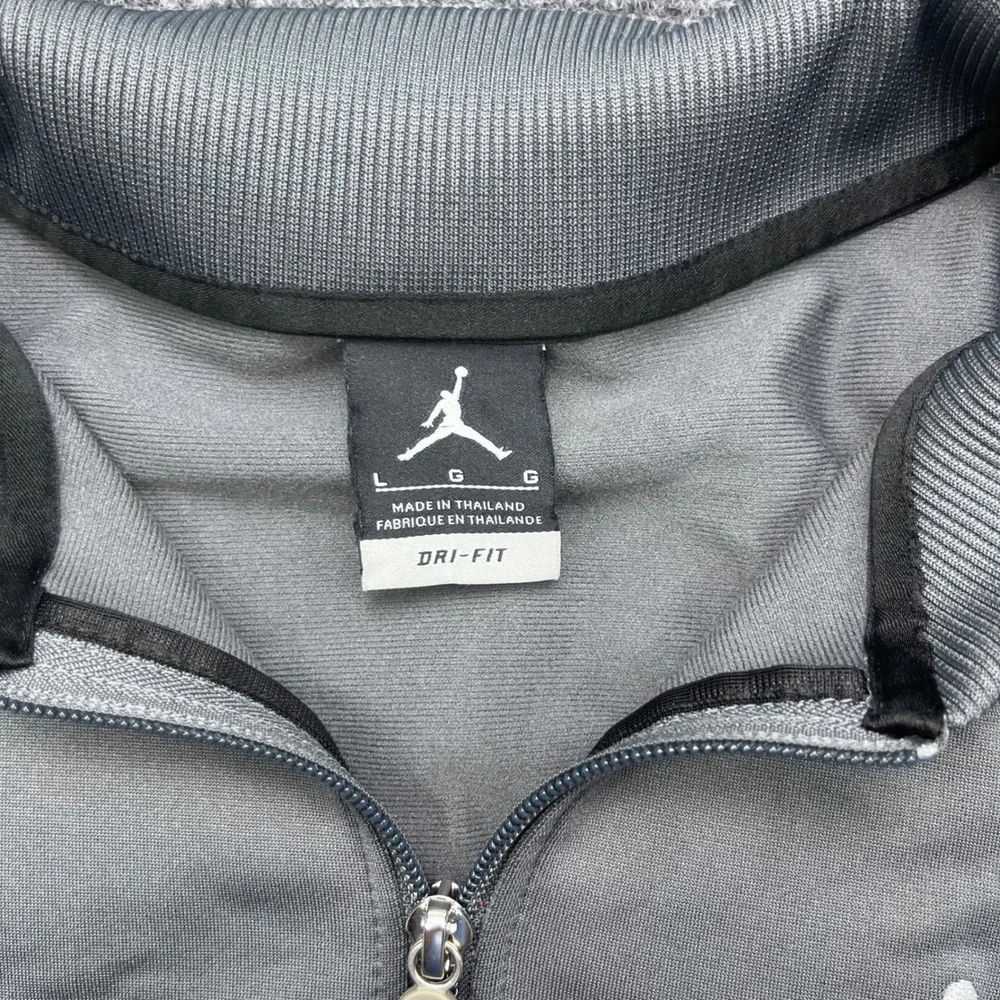 Jordan Dri-FIT Full Zip Athletic Gray Colorblock Track Jacket